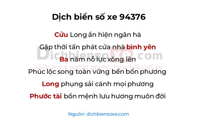Dịch thơ biển số 94376