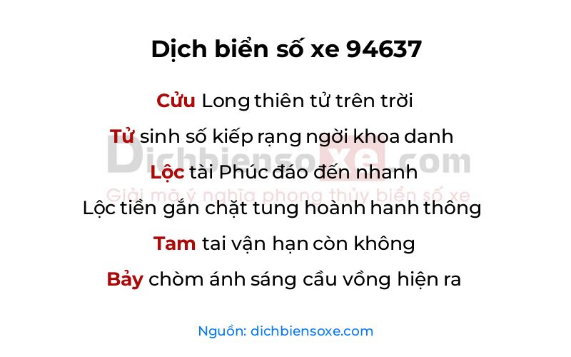 Dịch thơ biển số 94637