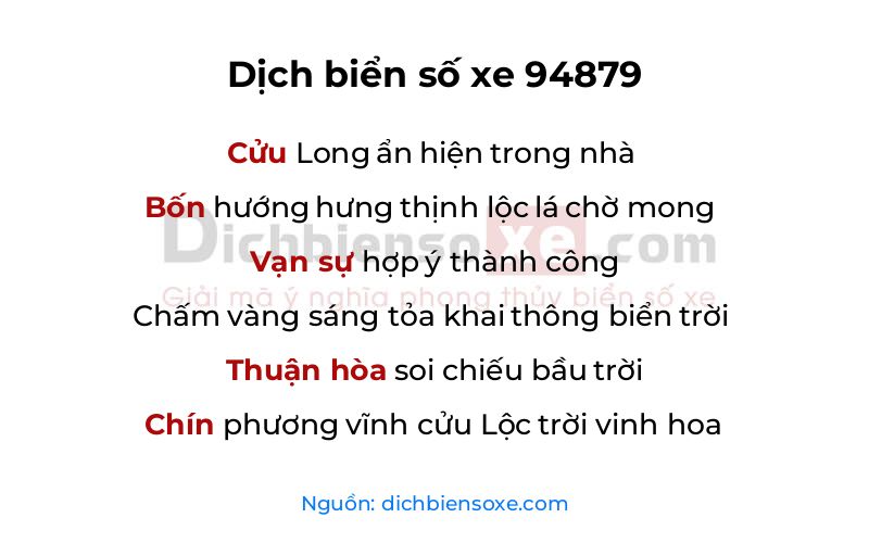 Dịch thơ biển số 94879
