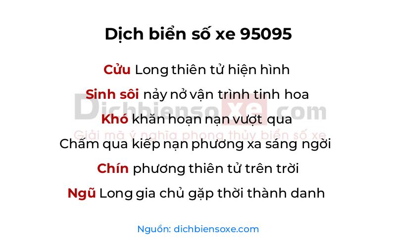Dịch thơ biển số 95095