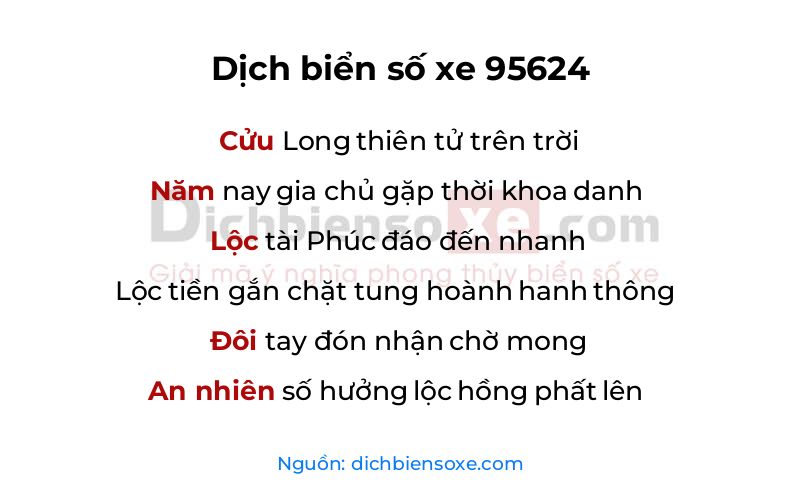 Dịch thơ biển số 95624