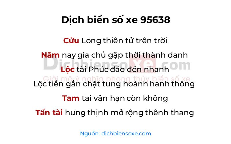 Dịch thơ biển số 95638