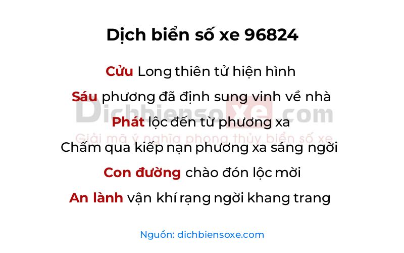 Dịch thơ biển số 96824