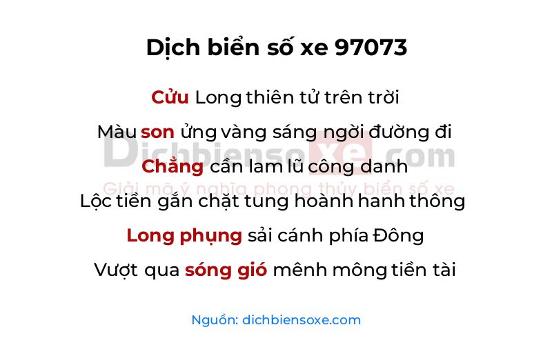 Dịch thơ biển số 97073