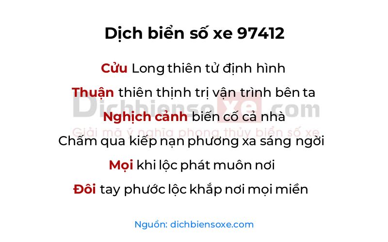Dịch thơ biển số 97412