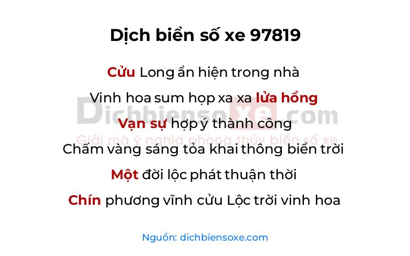 Dịch thơ biển số 97819