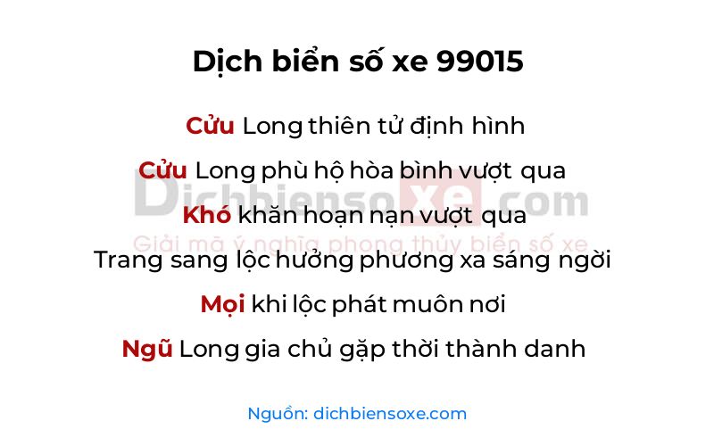 Dịch thơ biển số 99015