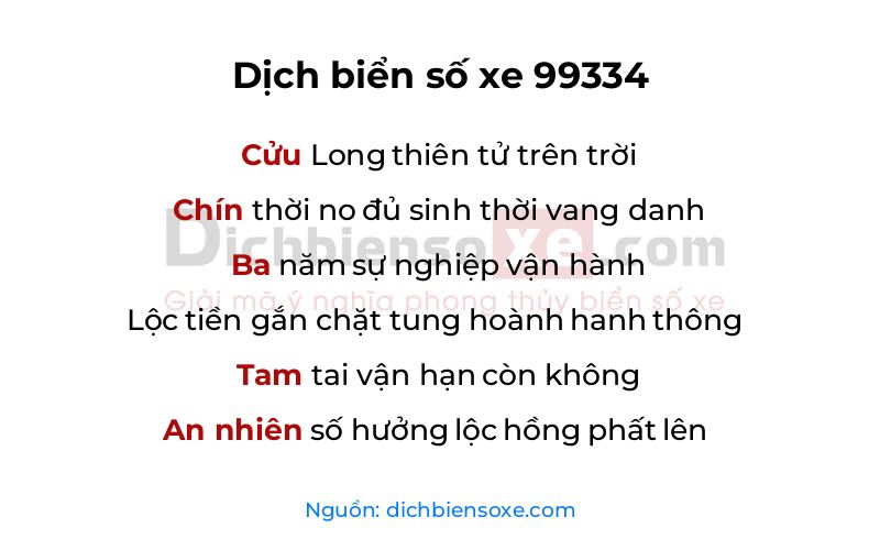 Dịch thơ biển số 99334
