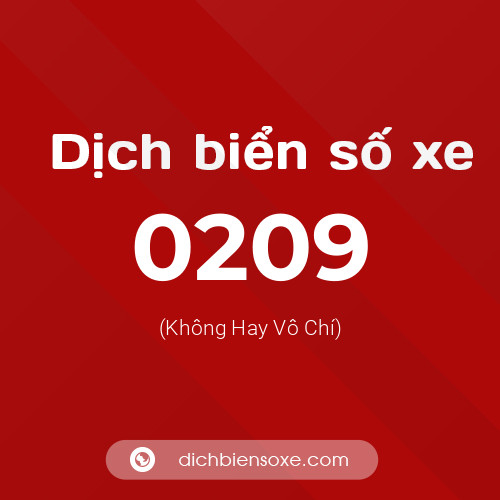 Ý nghĩa biển số xe 0209 là gì?