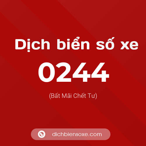 Ý nghĩa biển số xe 0244 là gì?