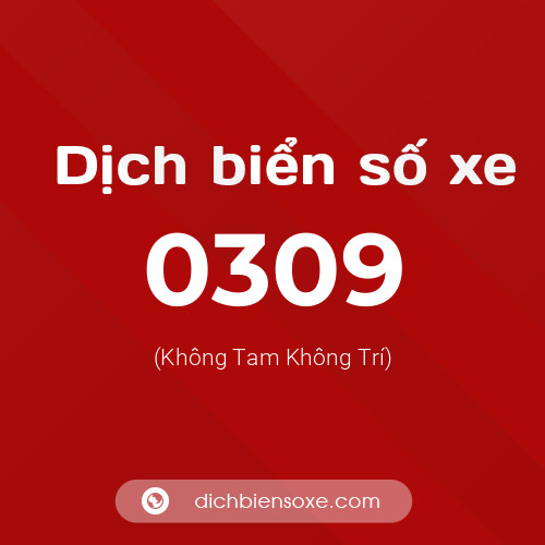 Ý nghĩa biển số xe 0309 là gì?
