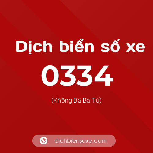 Ý nghĩa biển số xe 0334 là gì?