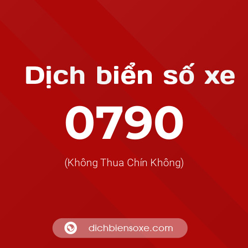 Ý nghĩa biển số xe 0790 là gì?