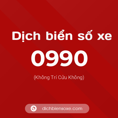 Ý nghĩa biển số xe 0990 là gì?