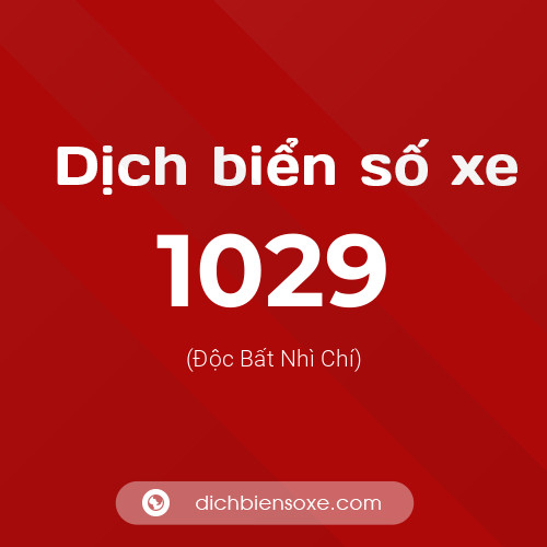 Ý nghĩa biển số xe 1029 là gì?