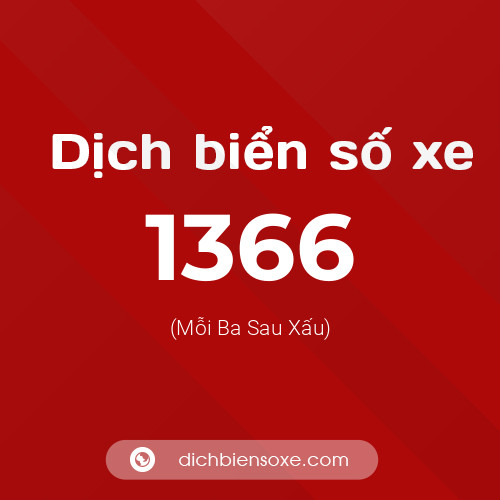 Ý nghĩa biển số xe 1366 là gì?