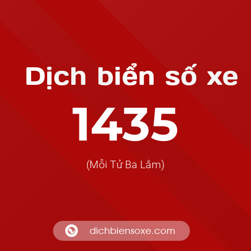 Ý nghĩa biển số xe 1435 là gì?