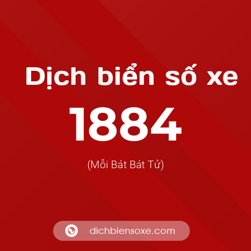 Ý nghĩa biển số xe 1884 là gì?
