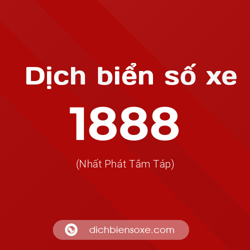 Ý nghĩa biển số xe 1888 là gì?