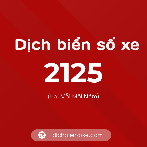Ý nghĩa biển số xe 2125 là gì?