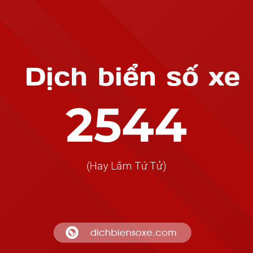 Ý nghĩa biển số xe 2544 là gì?