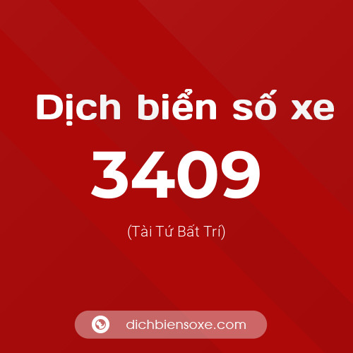Ý nghĩa biển số xe 3409 là gì?