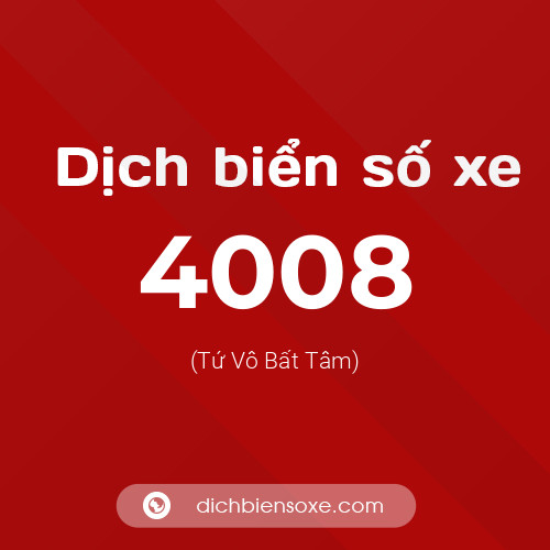 Ý nghĩa biển số xe 4008 là gì?