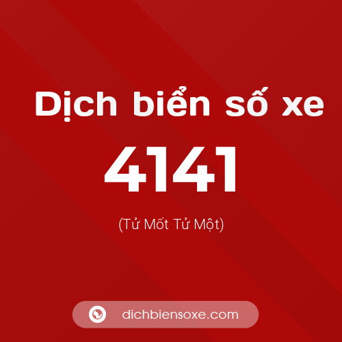 Ý nghĩa biển số xe 4141 là gì?
