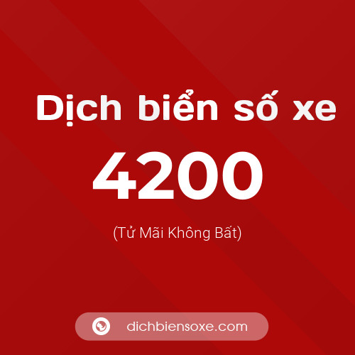 Ý nghĩa biển số xe 4200 là gì?