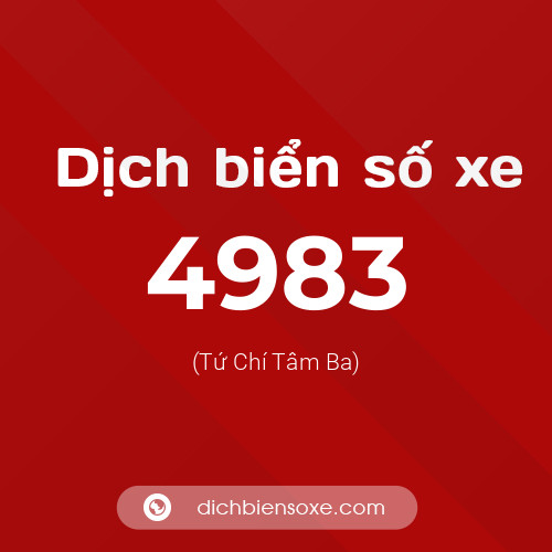 Ý nghĩa biển số xe 4983 là gì?