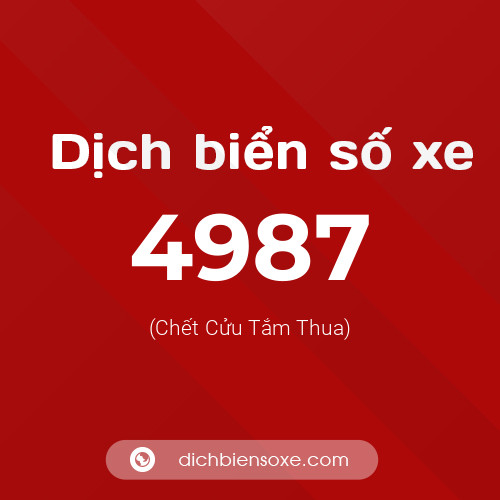 Ý nghĩa biển số xe 4987 là gì?
