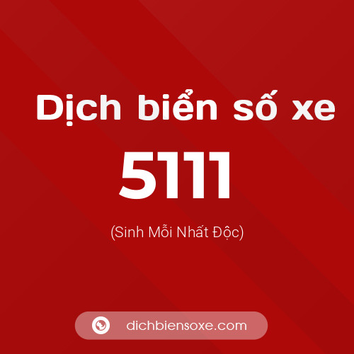 Ý nghĩa biển số xe 5111 là gì?