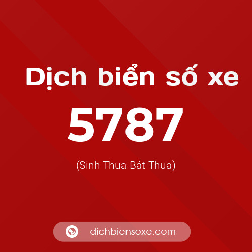 Ý nghĩa biển số xe 5787 là gì?