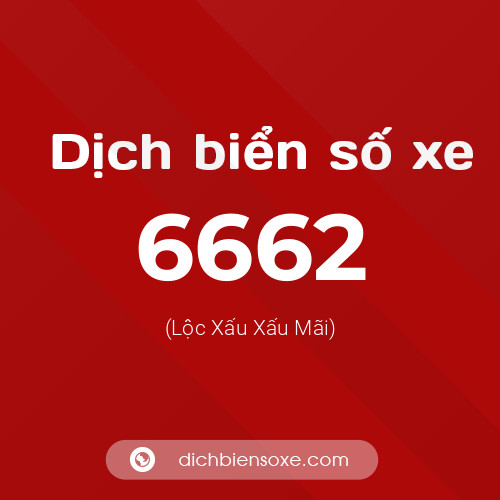 Ý nghĩa biển số xe 6662 là gì?