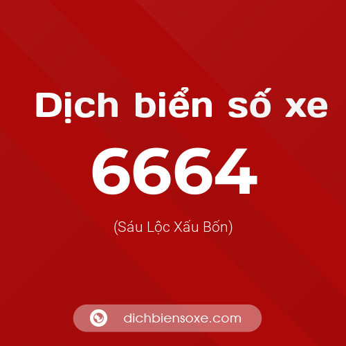 Ý nghĩa biển số xe 6664 là gì?