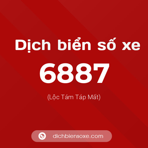 Ý nghĩa biển số xe 6887 là gì?
