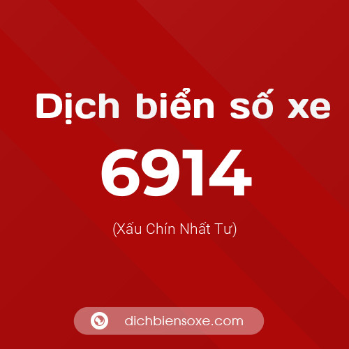 Ý nghĩa biển số xe 6914 là gì?