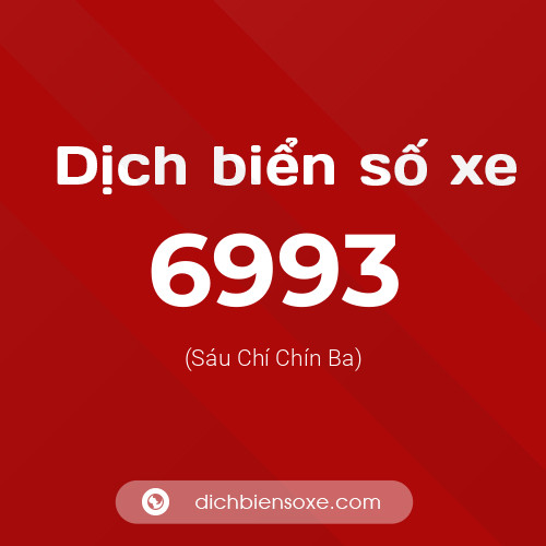 Ý nghĩa biển số xe 6993 là gì?