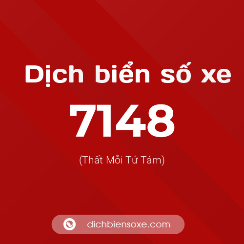 Ý nghĩa biển số xe 7148 là gì?