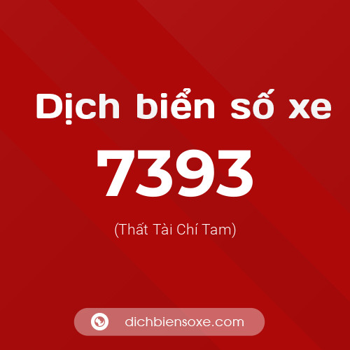 Ý nghĩa biển số xe 7393 là gì?