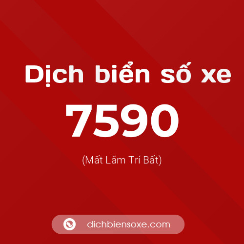Ý nghĩa biển số xe 7590 là gì?