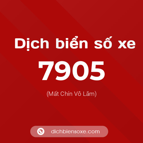 Ý nghĩa biển số xe 7905 là gì?