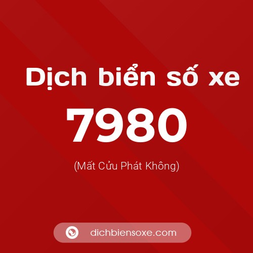 Ý nghĩa biển số xe 7980 là gì?