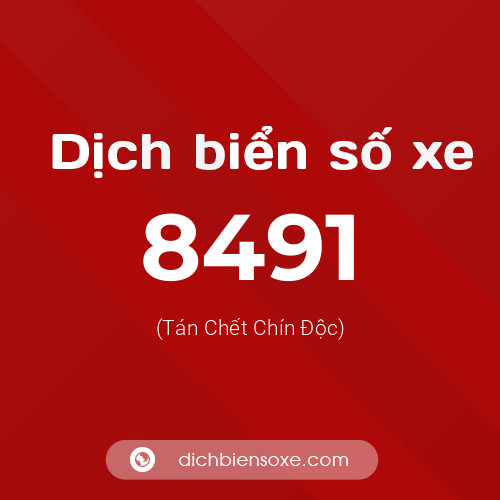 Ý nghĩa biển số xe 8491 là gì?
