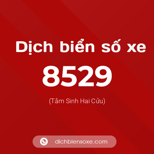 Ý nghĩa biển số xe 8529 là gì?