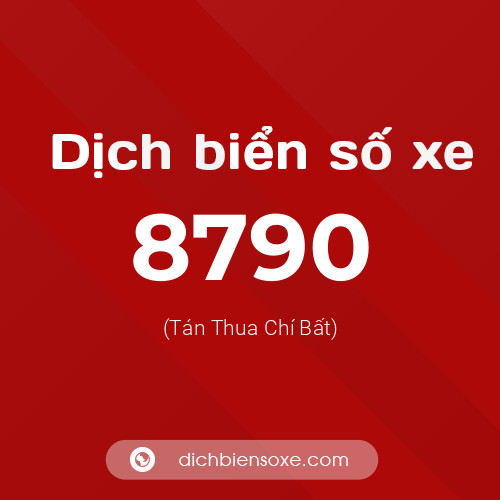 Ý nghĩa biển số xe 8790 là gì?