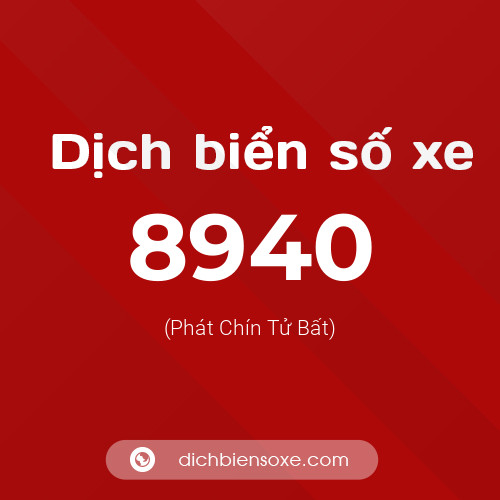 Ý nghĩa biển số xe 8940 là gì?