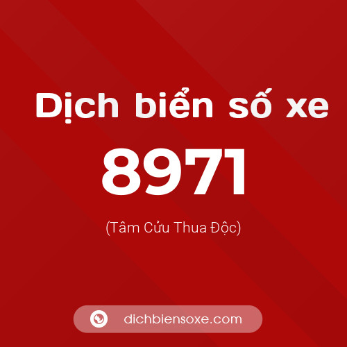 Ý nghĩa biển số xe 8971 là gì?