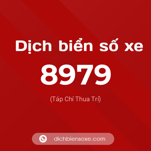 Ý nghĩa biển số xe 8979 là gì?