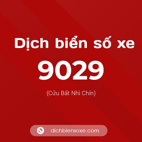 Ý nghĩa biển số xe 9029 là gì?